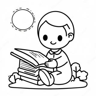 Reading Coloring Page For Kids 2141-1751