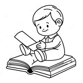 Reading Coloring Page For Kids 2141-1752