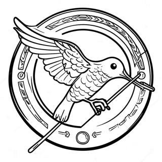 Hunger Games Logo Coloring Page 21441-17237