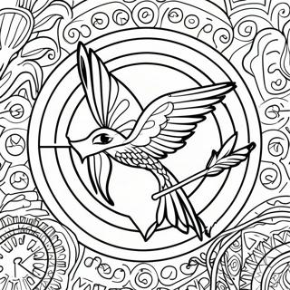 Hunger Games Logo Coloring Page 21441-17239