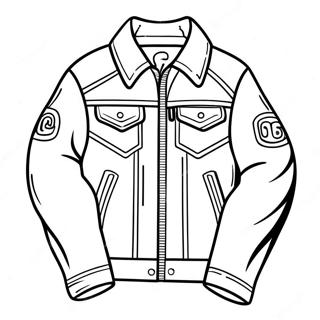 Cool Jacket Coloring Page 21452-17249