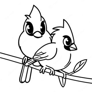 Cardinals Coloring Pages