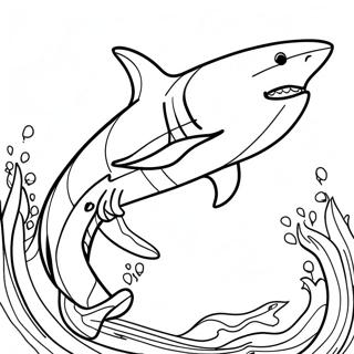 Great White Shark Coloring Page 21512-17300