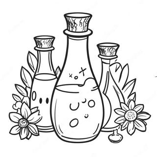 Colorful Potions Coloring Page 21521-17304