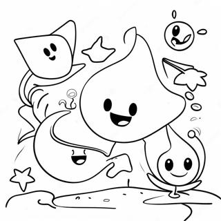 Bfdi Characters In Action Coloring Page 2152-1761