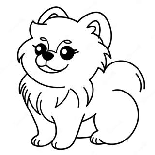 Pomeranian Coloring Pages