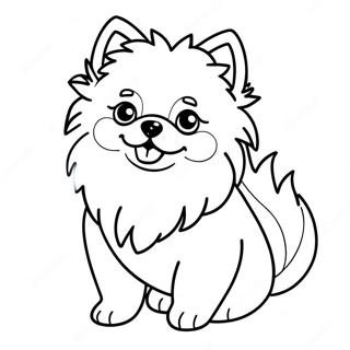 Pomeranian Puppy Coloring Page 21541-17320