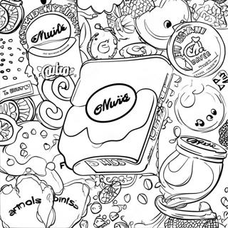 Mini Brands Logo Coloring Page 21561-17329