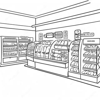 Mini Brands Grocery Store Coloring Page 21562-17346