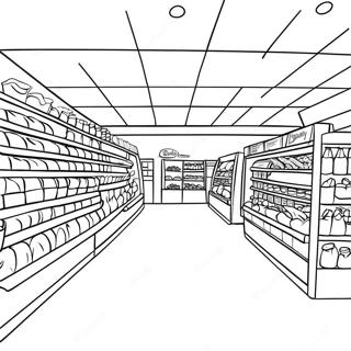 Mini Brands Grocery Store Coloring Page 21562-17347