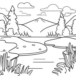 Lake App Scenic View Coloring Page 21581-17352