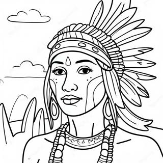 Indigenous Peoples Day Coloring Page 21591-17353