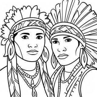 Indigenous Peoples Day Coloring Page 21591-17354