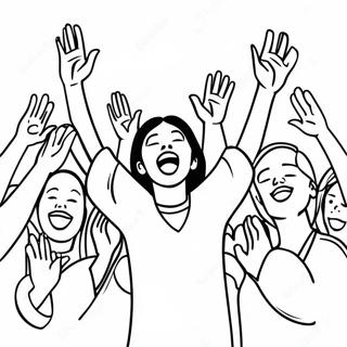 Praise And Worship Coloring Page 21601-17364