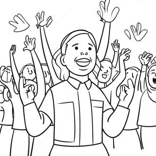 Joyful Worshippers Coloring Page 21602-17365