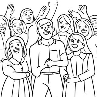 Joyful Worshippers Coloring Page 21602-17366