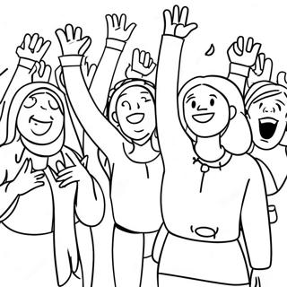 Joyful Worshippers Coloring Page 21602-17368