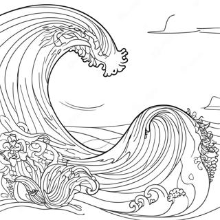 Waves Coloring Page 21611-17375