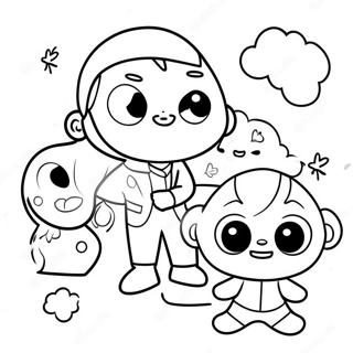 Ryan S World Characters Coloring Page 2162-1775