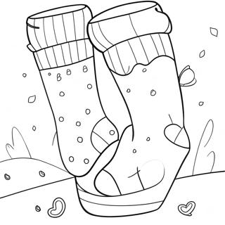 Socks Coloring Page 21631-17385