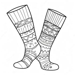 Socks Coloring Page 21631-17387