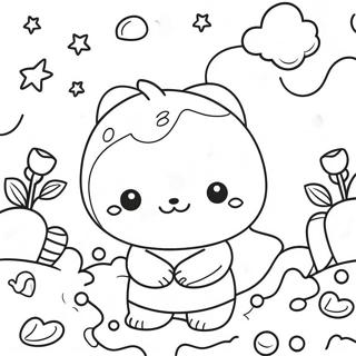 Kawaii Cute Doodle Coloring Pages