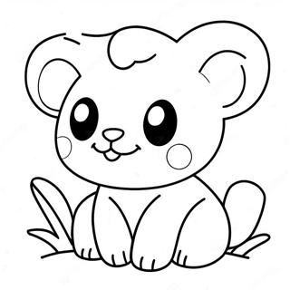 Adorable Kawaii Animal Coloring Page 21662-17416