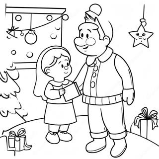 Christmas Story Coloring Page 21681-17425