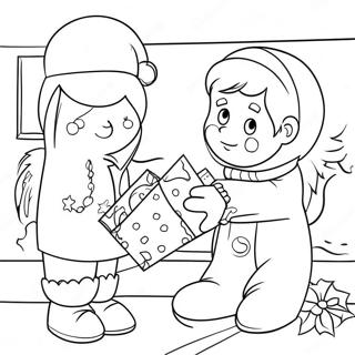 Christmas Story Coloring Page 21681-17427