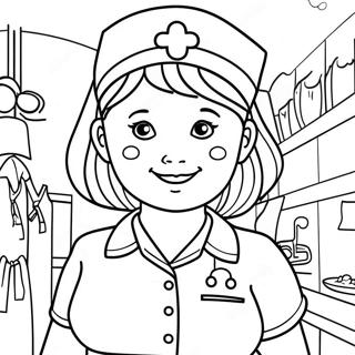 Nurse Coloring Page 21691-17438