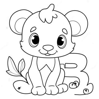 Adorable Animal Alphabet Coloring Page 21702-17449