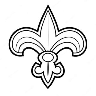 New Orleans Saints Logo Coloring Page 21711-17459