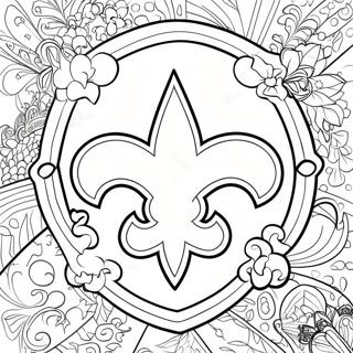 New Orleans Saints Logo Coloring Page 21711-17460