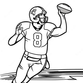 Drew Brees Throwing A Pass Coloring Page 21712-17453