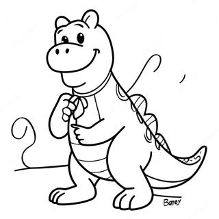 Barney Coloring Page 2171-1777