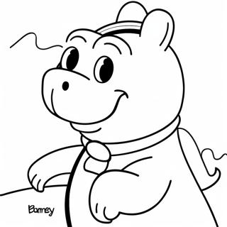 Barney Coloring Page 2171-1778