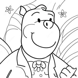 Barney Coloring Page 2171-1780