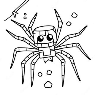 Minecraft Spider Coloring Page 21741-17479