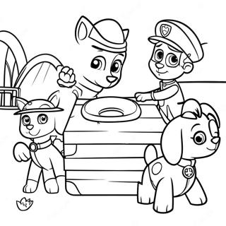 Paw Patrol Easter Egg Hunt Coloring Page 21751-17486