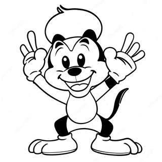 Yakko Warner In Funny Pose Coloring Page 21772-17505