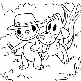 Colorful Steve And Maggie Adventure Coloring Page 21792-17521