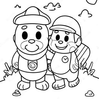 Colorful Steve And Maggie Adventure Coloring Page 21792-17523