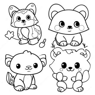 Fun Animal Outline Coloring Page 21822-17550