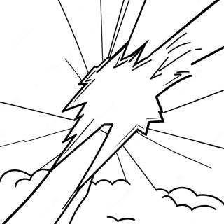 Lightning Bolt In Action Coloring Page 21832-17558