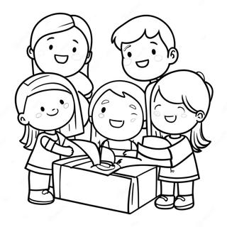 Kind Kids Helping Friends Coloring Page 21882-17596