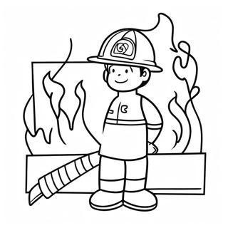 Fire Safety Coloring Page 2191-1797