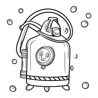 Fire Safety Coloring Page 2191-1800