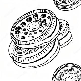 Oreo Cookie Coloring Page 21921-17621