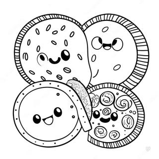 Cute Oreo Characters Coloring Page 21922-17625