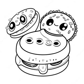 Cute Oreo Characters Coloring Page 21922-17628